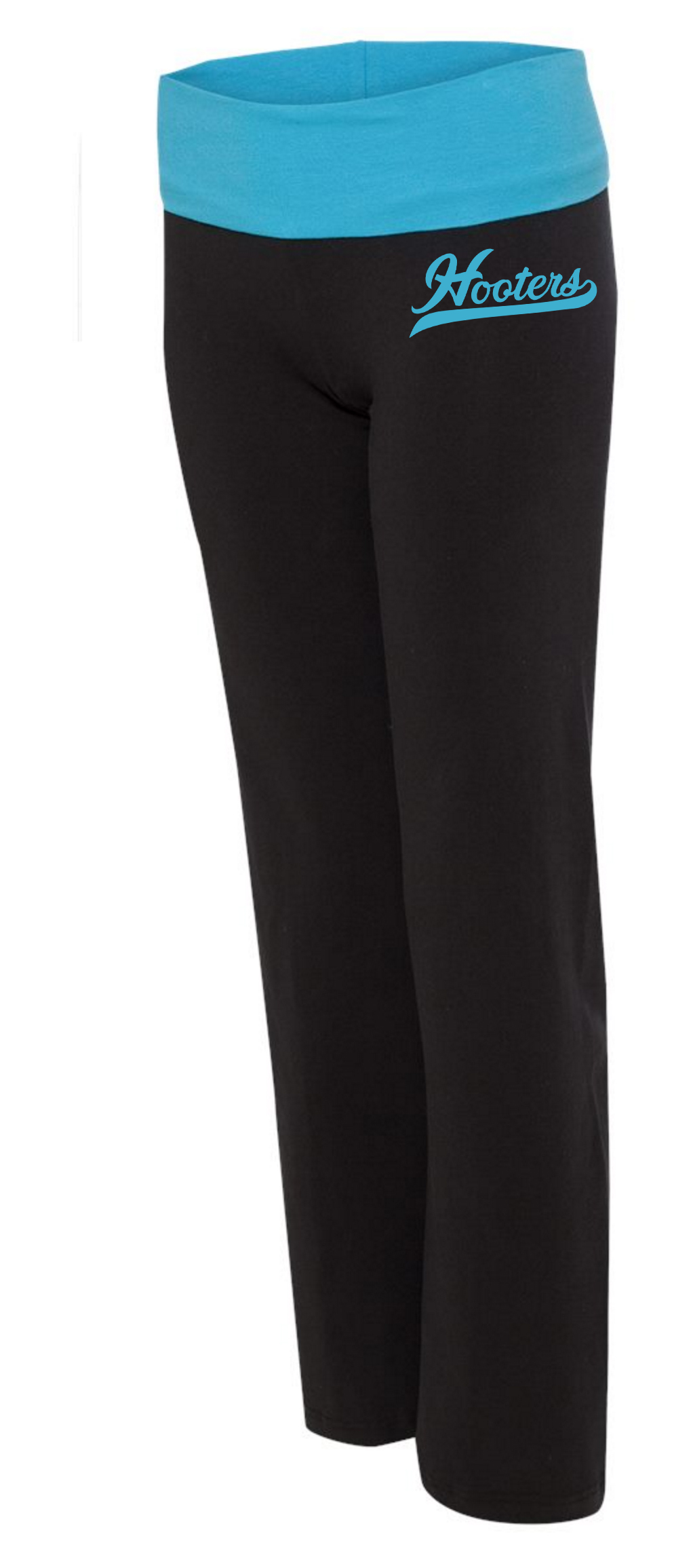 HOOTERS BLUE BLACK YOGA PANTS