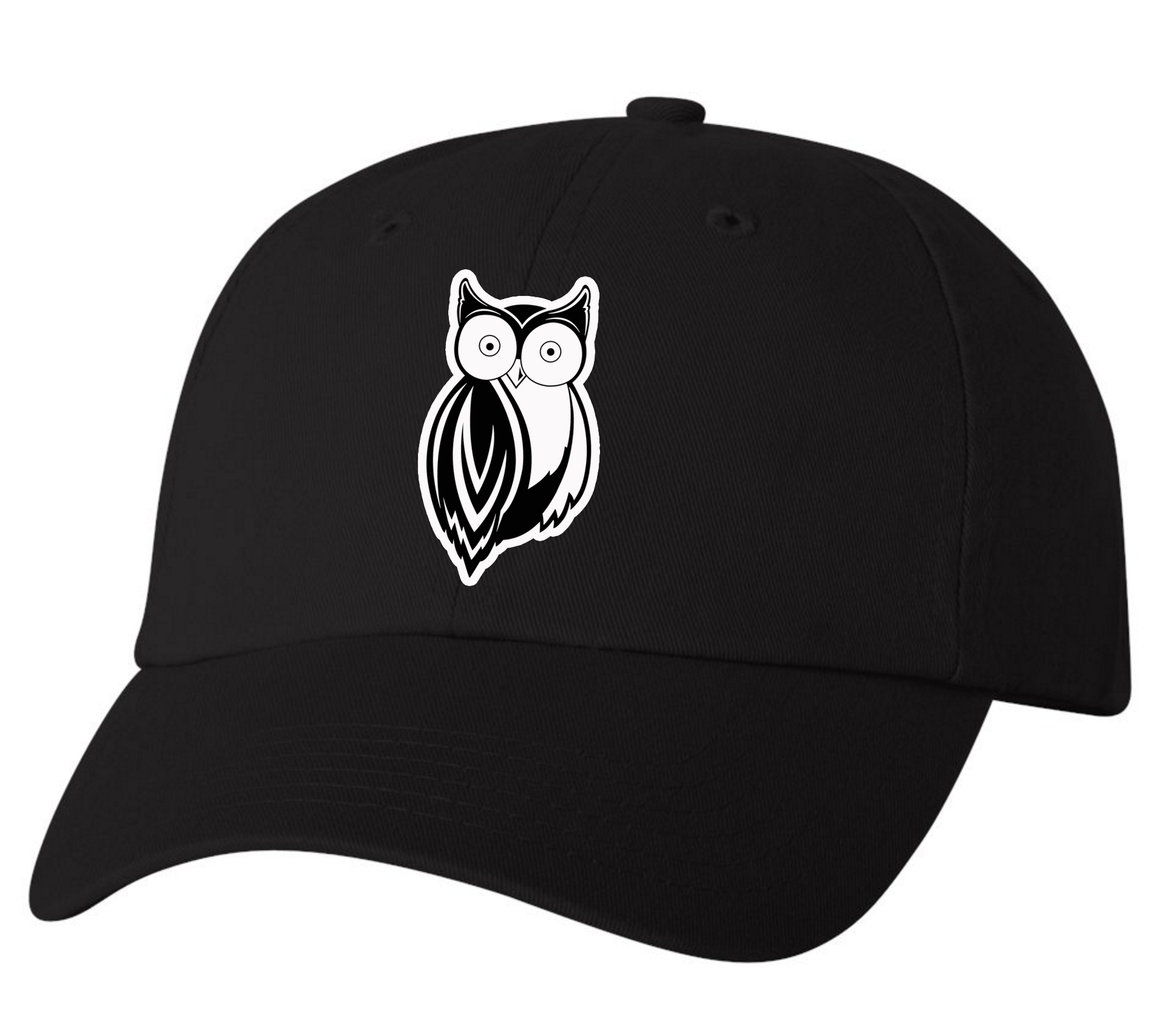 HOOTERS DAD HAT OWL BLACK