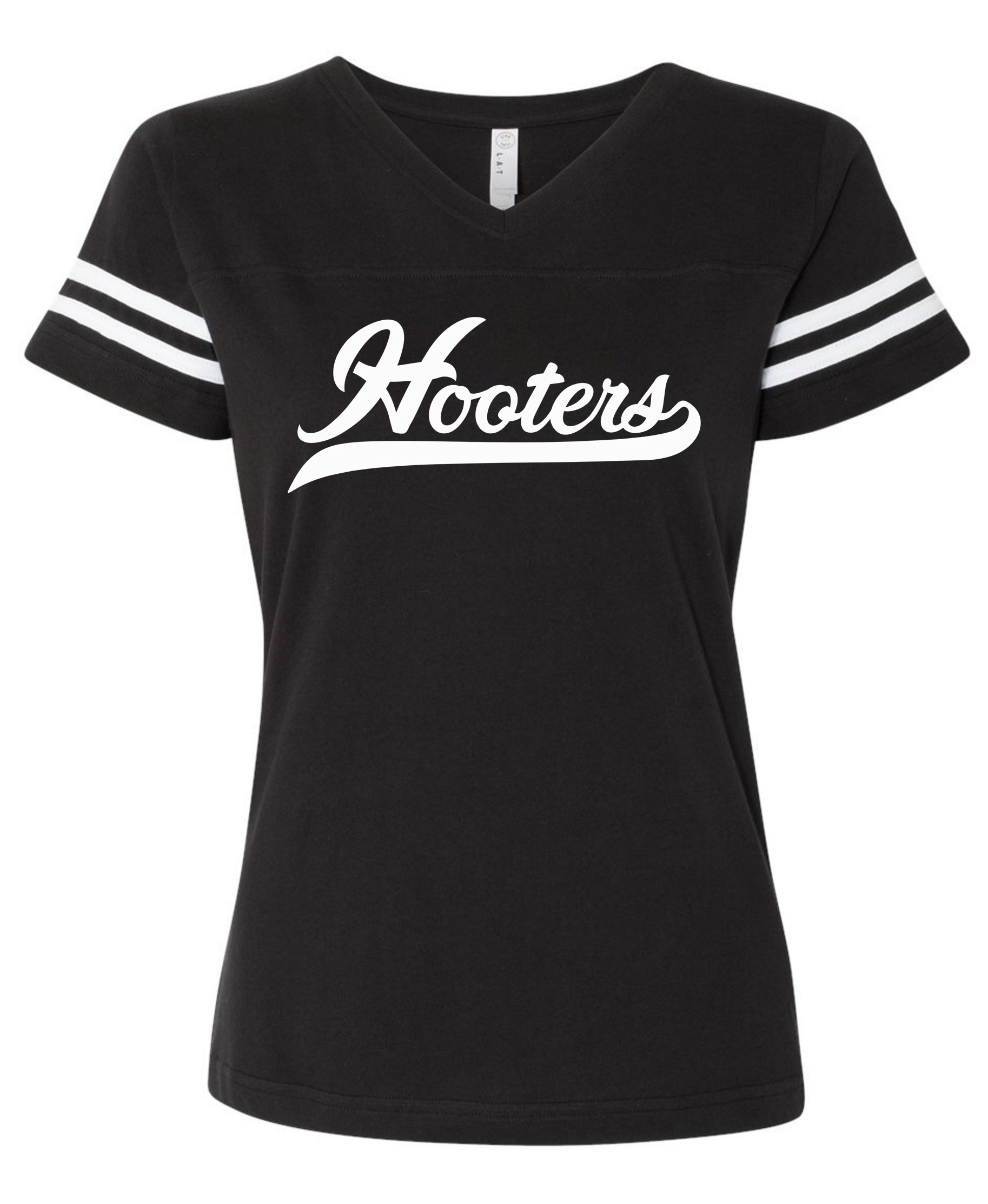 HOOTERS GIRLS FOOTBALL JERESEY BLACK