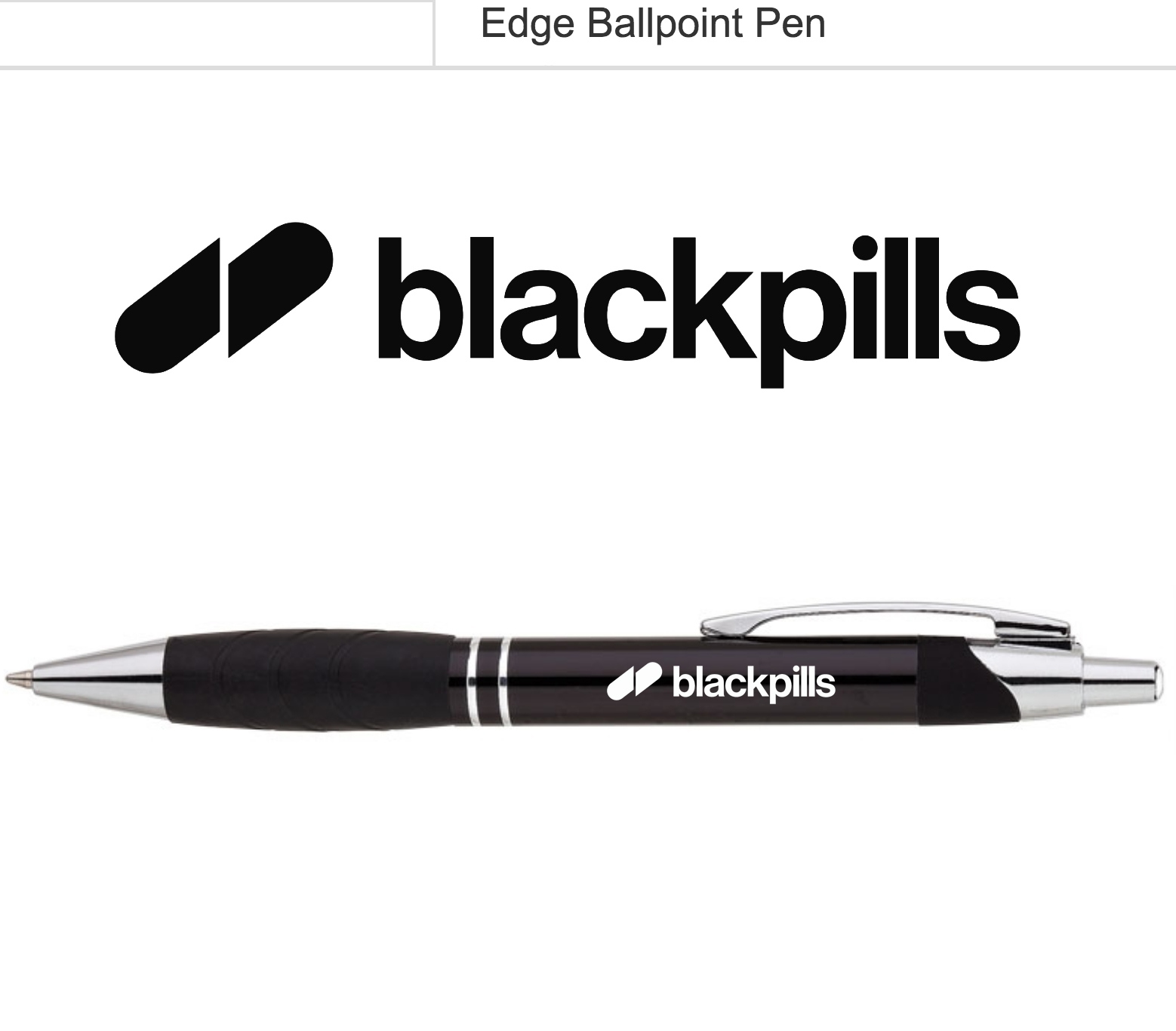 BLACKPILLS EDGE BALPOINT PEN